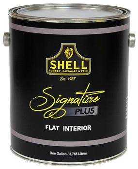 Shell Signature Plus Paint Flat Interior White Gallon