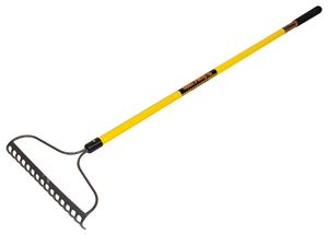 Structron S800 SuperDuty Series 42366 Bow Rake, 3 in L Head, 16 in W Head, 16 -Tine, Steel Tine, Steel Head