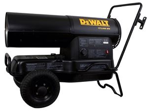 DEWALT F340772 Forced Air Heater, Kerosene, 175,000 Btu/hr BTU, 4250 sq-ft Heating Area, Black