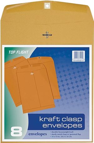 Top Flight 6911004 Envelope, Kraft Paper