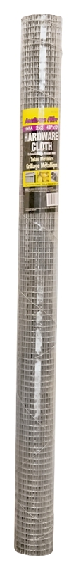 Jackson Wire 11 03 17 13 Hardware Cloth, 10 ft L, 48 in W, 19 Gauge, 1/2 x 1/2 in Mesh, Galvanized