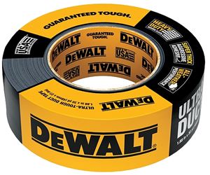 DEWALT 99233 Duct Tape, 30 yd L, 1.88 in W, Black