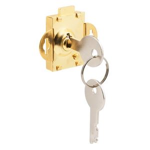 Defender Security S 4048 Mailbox Lock, Keyed Lock, Steel, Brass