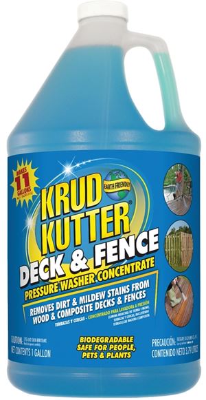 Krud Kutter DF014 Deck and Fence Cleaner, Liquid, Mild, 1 gal, Bottle