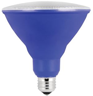 Feit Electric PAR38/B/10KLED/BX LED Bulb, Flood/Spotlight, PAR38 Lamp, E26 Lamp Base, Blue Light, Pack of 4