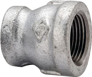 ProSource 24-1/4X1/8G Reducing Pipe Coupling, 1/4 x 1/8 in, Threaded, Malleable Steel, SCH 40 Schedule