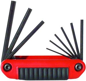 Eklind 25911 Hex Key Set, 9-Piece, Steel, Black