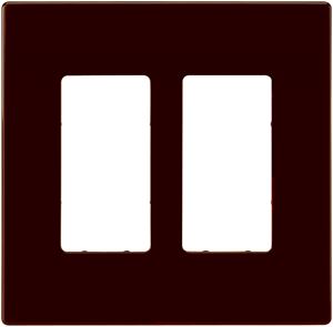 Eaton Cooper Wiring PJ PJS262RB-SP-L Wallplate, 4.87 in L, 4.94 in W, 2 -Gang, Polycarbonate, Oil-Rubbed Bronze, Pack of 6
