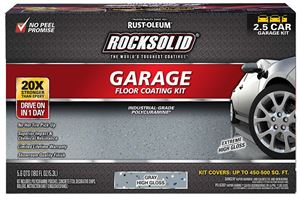 Rust-Oleum 293513 Floor Coating Kit, Extreme High-Gloss, Gray