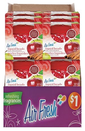 Air Fresh 9576 Air Freshener, 4.25 oz, Apple Cinnamon, Pack of 12