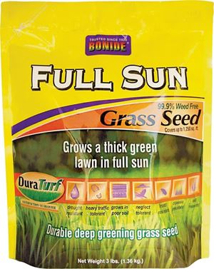 Bonide 60202 Full Sun Grass Seed, 3 lb Bag