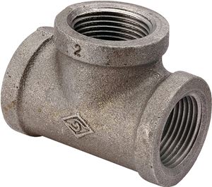 ProSource 11A-1/2B Pipe Tee, 1/2 in, Threaded, Malleable Iron, SCH 40 Schedule, 300 PSI Pressure