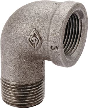 ProSource 6-3/4B Street Pipe Elbow, 3/4 in, FIP x MIP, 90 deg Angle, Malleable Iron, SCH 40 Schedule, 300 psi Pressure