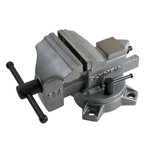 Olympia Tools 38-604 Bench Vise, 4 in Jaw Opening, 4 in W Jaw, 2 in D Throat, Iron, Heavy-Duty Permanent Pipe Jaw