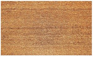 Americo Home Natural CoCo Series 7727830 Door Mat, 30 in L, 18 in W, Rectangular, Natural Pattern, Tan