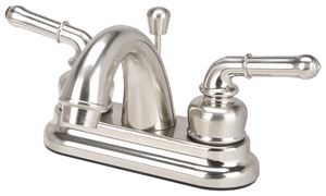 Boston Harbor JY-4233BN Lavatory Faucet, 1.5 gpm, 2-Faucet Handle, Brass, Nickel Plated, Lever Handle
