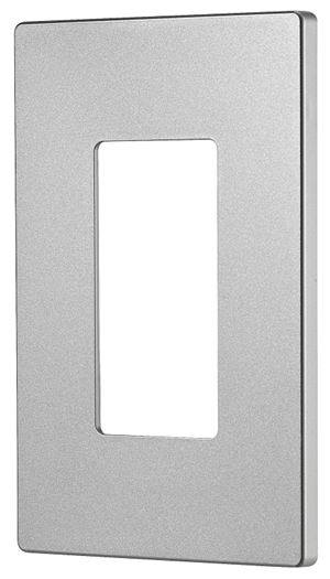 Eaton Cooper Wiring PJS PJS26SG-SP-L Wallplate, 4-7/8 in L, 3-1/8 in W, 1 -Gang, Polycarbonate, Silver Granite, Pack of 10