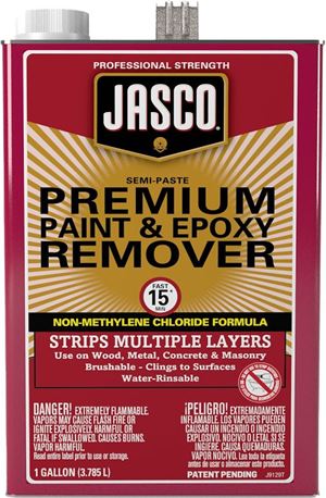 Jasco GJPR500 Paint and Epoxy Remover, Liquid, Aromatic, Opaque, 1 gal, Pack of 4