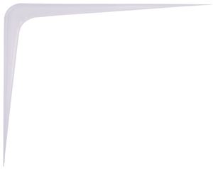 ProSource 21141PHL-PS Shelf Bracket, 182 lb/Pair, 12 in L, 10 in H, Steel, White, Pack of 20