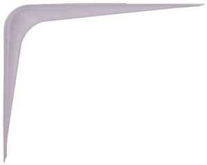 ProSource 21138PHL-PS Shelf Bracket, 65 lb/Pair, 6 in L, 5 in H, Steel, White, Pack of 20