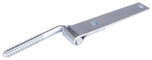 ProSource LR-088PS Hook/Strap Hinge, 7-3/4 in W Frame Leaf, 1-1/4 in H Frame Leaf, 4 mm Thick Leaf, Steel, Zinc