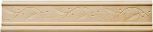 Waddell MLD356 Emboss Moulding, 96 in L, 2 in W, Pine Wood, Pack of 10