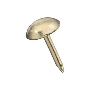 National Hardware V7730 Series N279-141 Upholstery Nail, Steel, Brass, Round Head