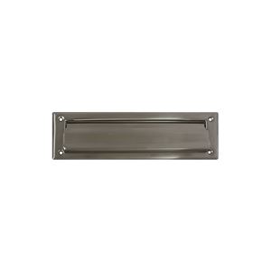 National Hardware V1911S Series N325-290 Mail Slot, 13.05 in L, 3.59 in W, Brass, Satin Nickel