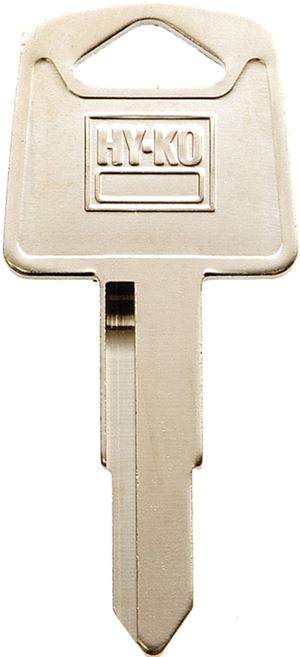 Hy-Ko 11010HD75 Key Blank, Brass, Nickel, For: Honda's Motorcycle, Pack of 10