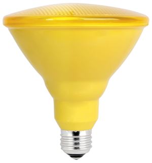 Feit Electric PAR38/Y/10KLED/BX LED Bulb, PAR38 Bulb, 6.5 W, Yellow Bulb, LED Bulb, Pack of 4