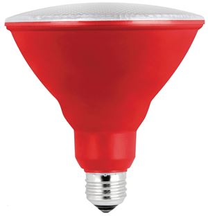 Feit Electric PAR38/R/10KLED/BX LED Bulb, Flood/Spotlight, PAR38 Lamp, E26 Lamp Base, Red Light, Pack of 4