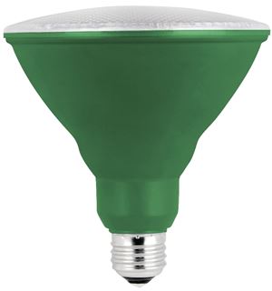 Feit Electric PAR38/G/10KLED/BX LED Bulb, Flood/Spotlight, PAR38 Lamp, E26 Lamp Base, Green Light, Pack of 4