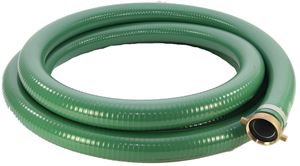 Abbott Rubber 1240-2000-20 Suction Hose, 2 in ID, 20 ft L, Male Thread x Female, PVC