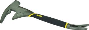 STANLEY 55-099 Utility Bar, 18 in L, Beveled Tip, 1-1/2 in Claw Blade Width Tip, Steel, 1 in Dia, 5 in W