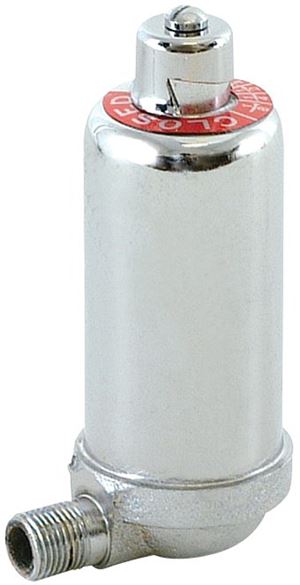 EASTMAN 20378 Angle Radiator Air Valve, Adjustable, Brass, Chrome