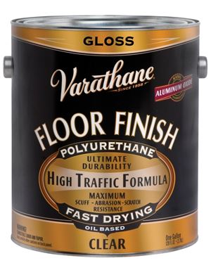 Varathane 130031 Floor Finish Paint, Gloss, Liquid, Crystal Clear, 1 gal, Can, Pack of 2