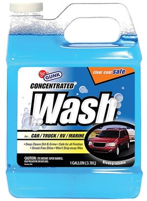 Gunk VW5 Car and Truck Wash, 1 gal, Bottle, Liquid, Pleasant, Pack of 4