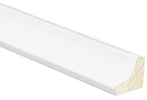 Inteplast Group 100 91000800032 Cove Moulding, 8 ft L, 11/16 in W, Polystyrene, Crystal White, Pack of 25