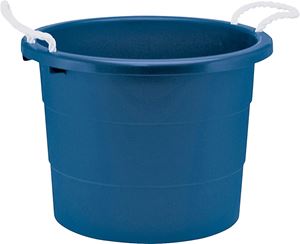 United Solutions TU0014 Utility Tub, 20 gal Capacity, Plastic, Blue, Pack of 6