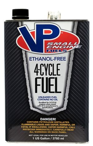 VP Racing 6201 4-Cycle Small Engine Fuel, Hydrocarbon, 128 oz, Pack of 4