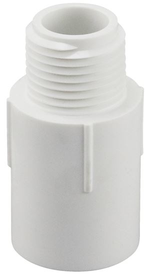 IPEX 435591 Riser Extender, 1/2 x 1/2 in, MPT x FPT, PVC, White, SCH 40 Schedule, 600 psi Pressure