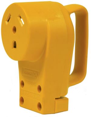 Camco USA 55343 Replacement Receptacle, 125 V, 30 A, Female Contact, Yellow