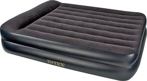 Intex Dura-Beam Series 64123EP Air Mattress, 80 in L, 60 in W, Queen, Fiber, Gray