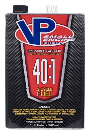 VP Racing 6291 Pre-Mixed Small Engine Fuel, Aromatic Hydrocarbon, Red, 1 gal, Pack of 4