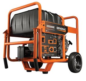 Generac G0068640 Portable Generator, 120/240 V, 12 gal Tank, 32.4 hr Run Time, Electric, Recoil Start