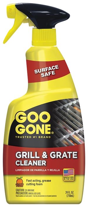 Goo Gone 2045 Grill and Grate Cleaner, Liquid, Clear, 24 oz Bottle