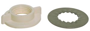 Danco 88652 Faucet Nut and Washer, Durable, Polyethylene, White