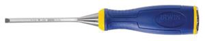 Irwin 1768772 Construction Chisel, 1/4 in Tip, 3-5/8 in OAL, HCS Blade, Ergonomic Handle