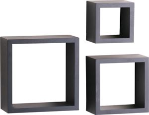 Shelf-Made 240-BK Shadow Box Kit, 50 lb, 3-Shelf, 4 in L, Wood