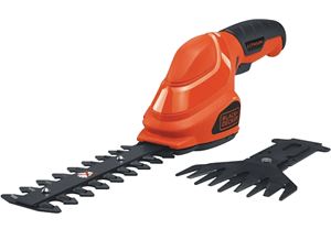 Black+Decker GSL35 Garden Shear/Shrubber Combo, 1 in Cutting Capacity, Steel Blade, Soft-Grip Handle